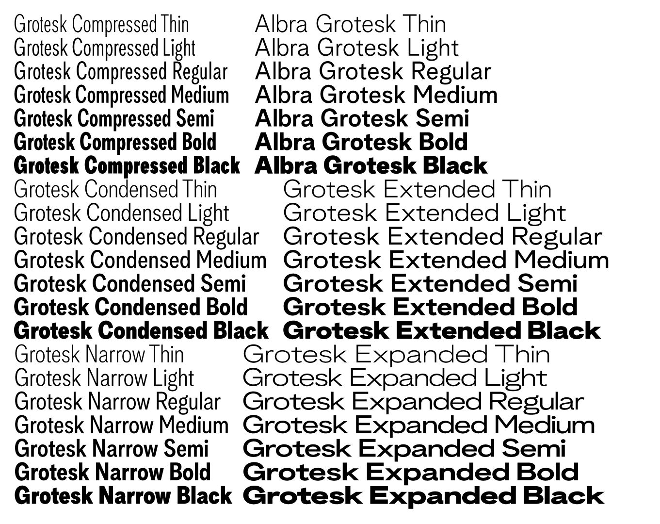 Albra Grotesk Complete