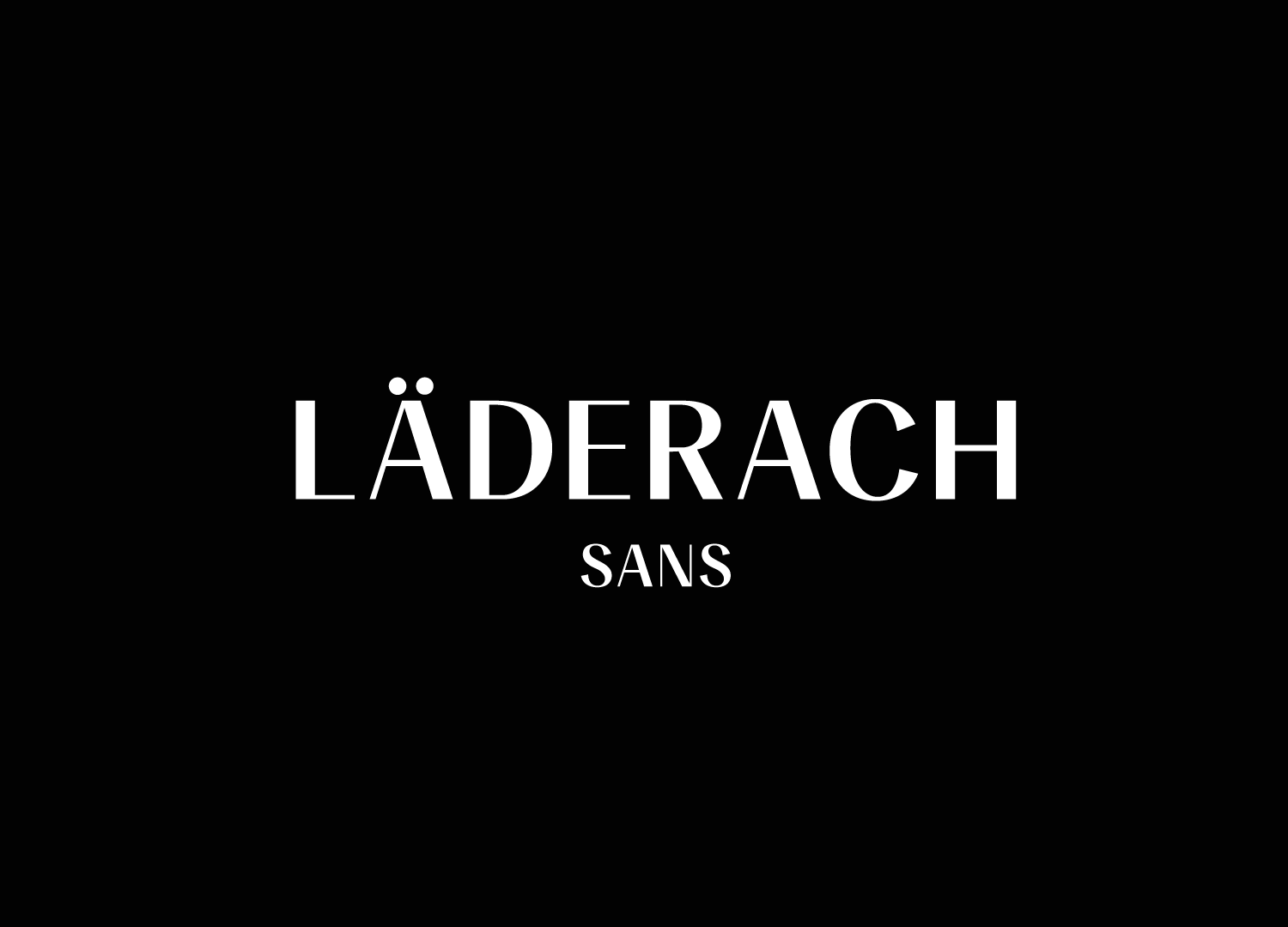 Läderach Customised Typeface